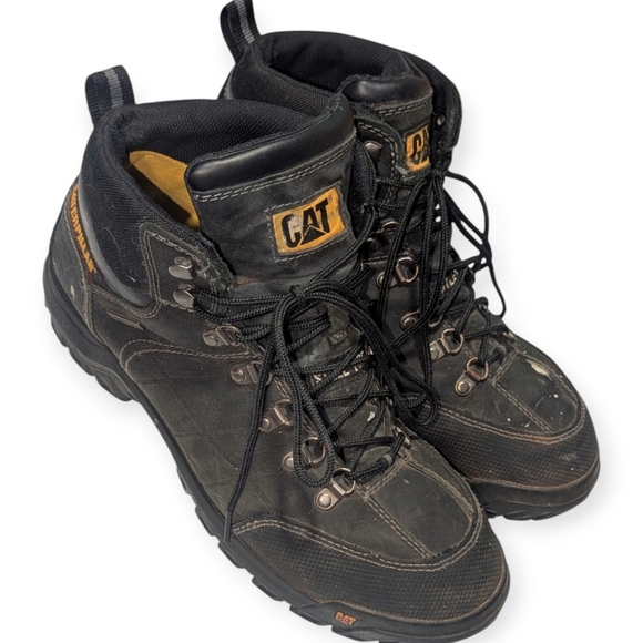 Caterpillar Other - Men’s CAT Threshold Waterproof Steel Toe Work Boots Black Size 12